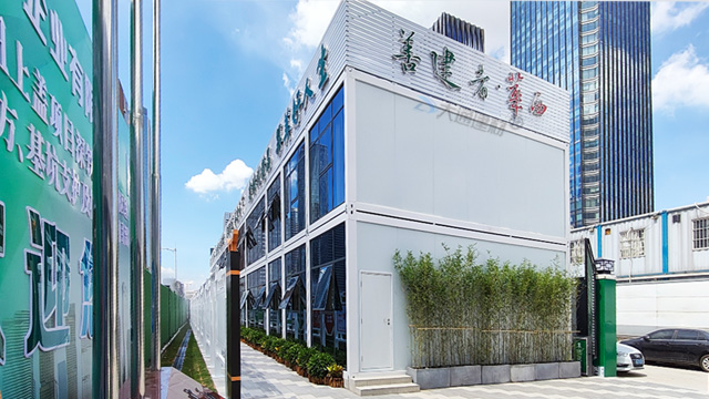 工地辦公區(qū)板房-工地集裝箱房屋-活動板房工程案例