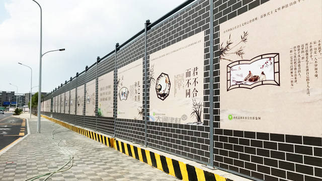 4米高C類(lèi)裝配式鍍鋅鋼結(jié)構(gòu)圍擋-深圳建筑工程施工外圍圍擋C款